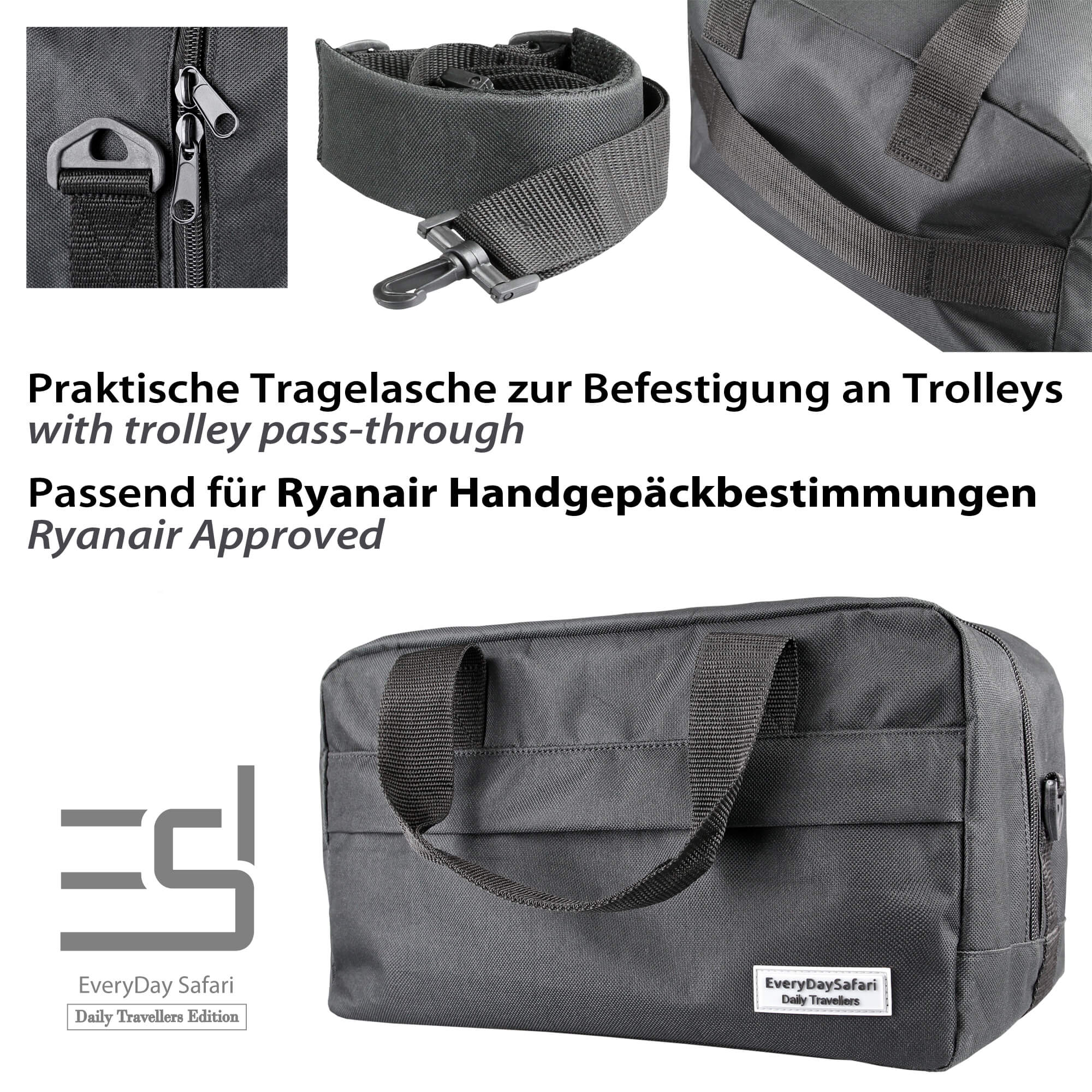 EDS001 Tasche tragelasche grafik englisch deutsch